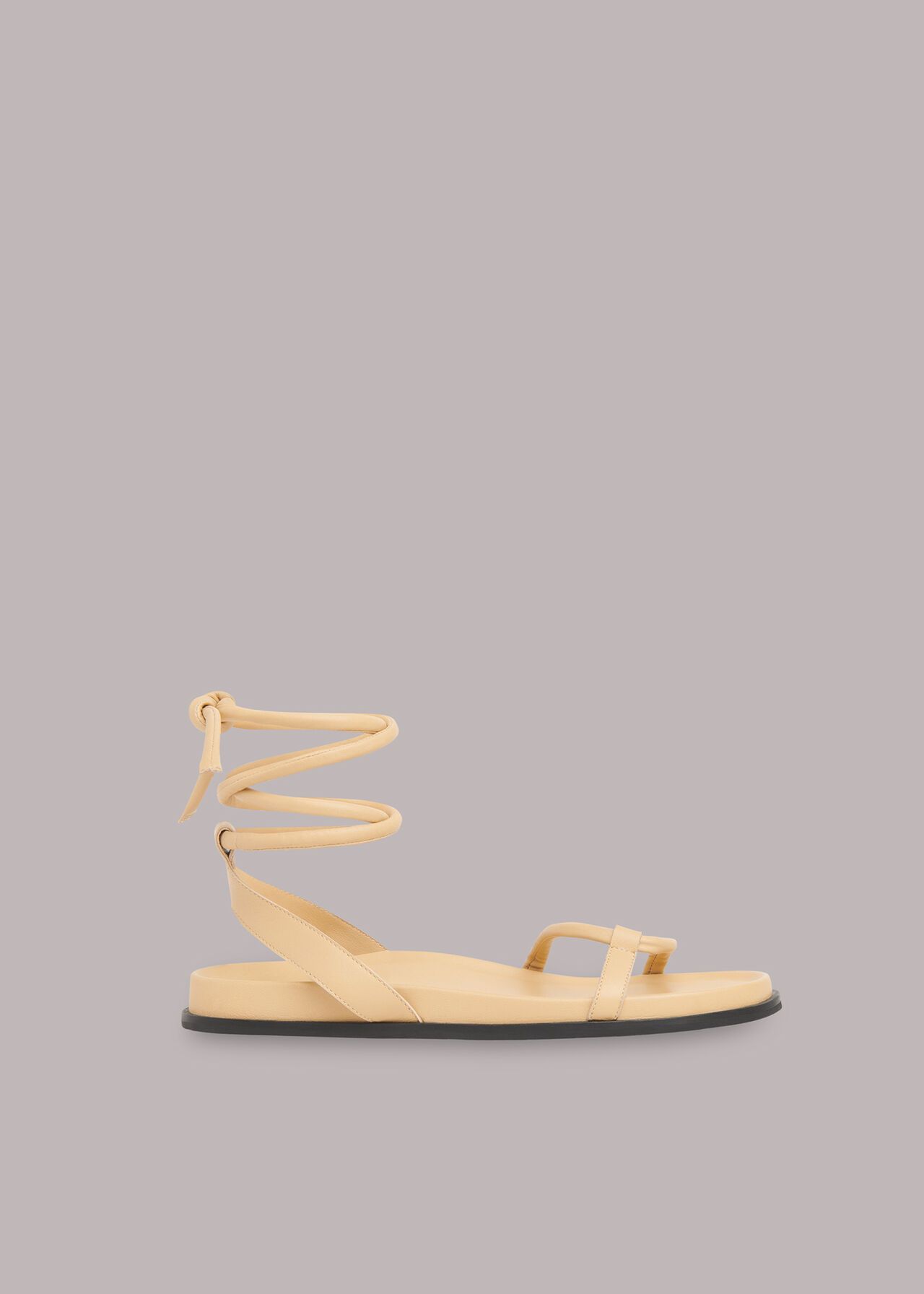 Camel Cleo Padded Strappy Sandal | WHISTLES | Whistles UK | | Whistles