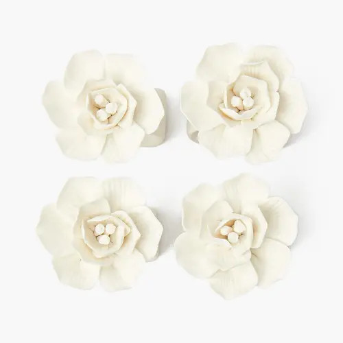 Mrs. Alice Fiore Porcelain Napkin Rings in White at Nordstrom | Nordstrom
