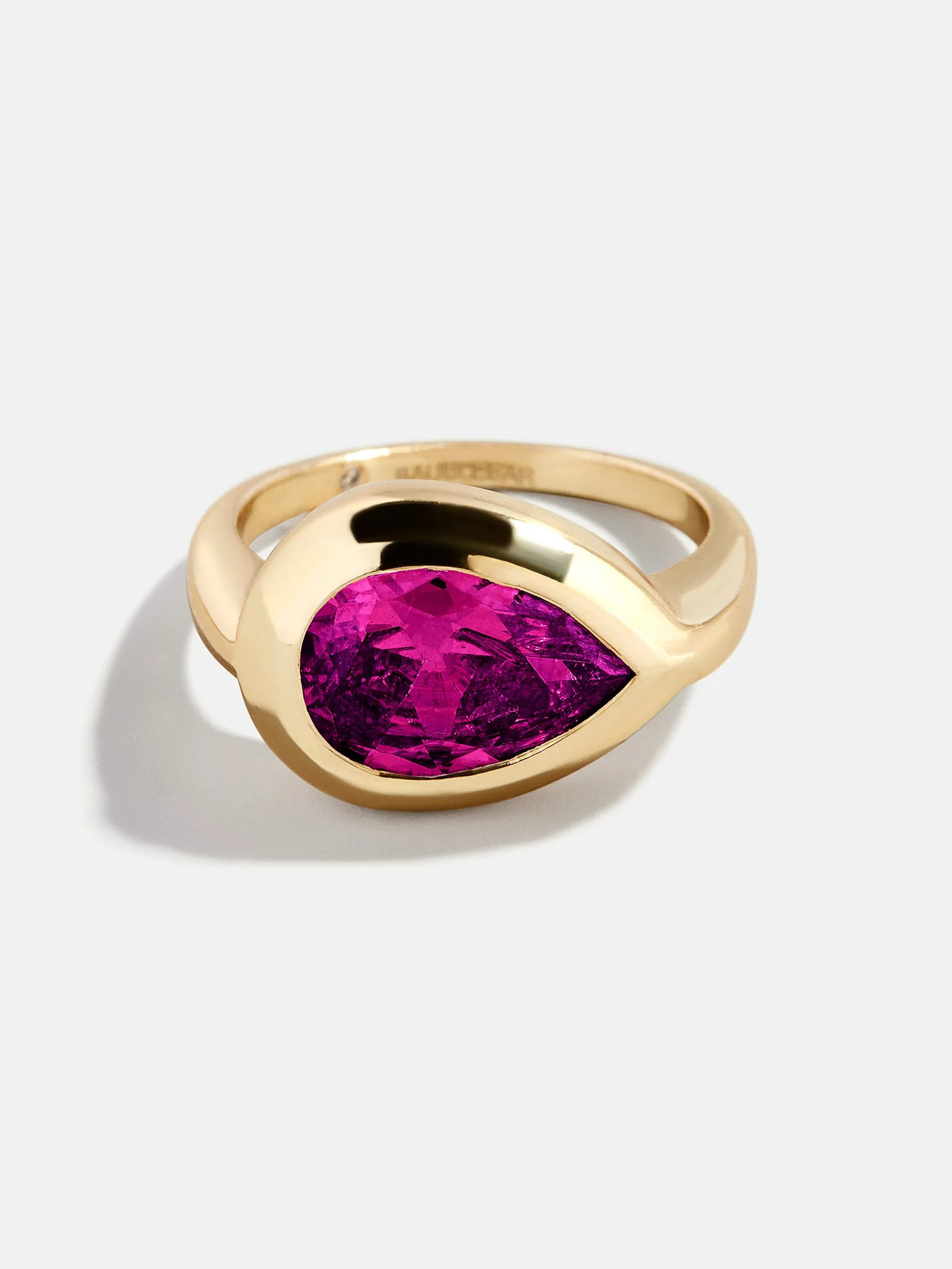 Gold Cubic Zirconia Custom Birthstone Ring - Rose | BaubleBar