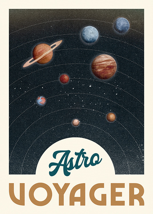 Astro Voyager Poster | Desenio