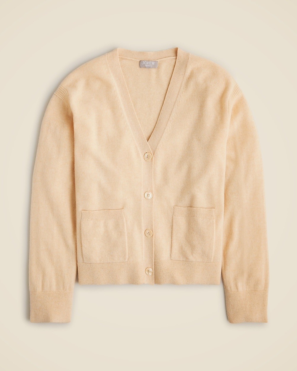 Cashmere patch-pocket cardigan | J. Crew US