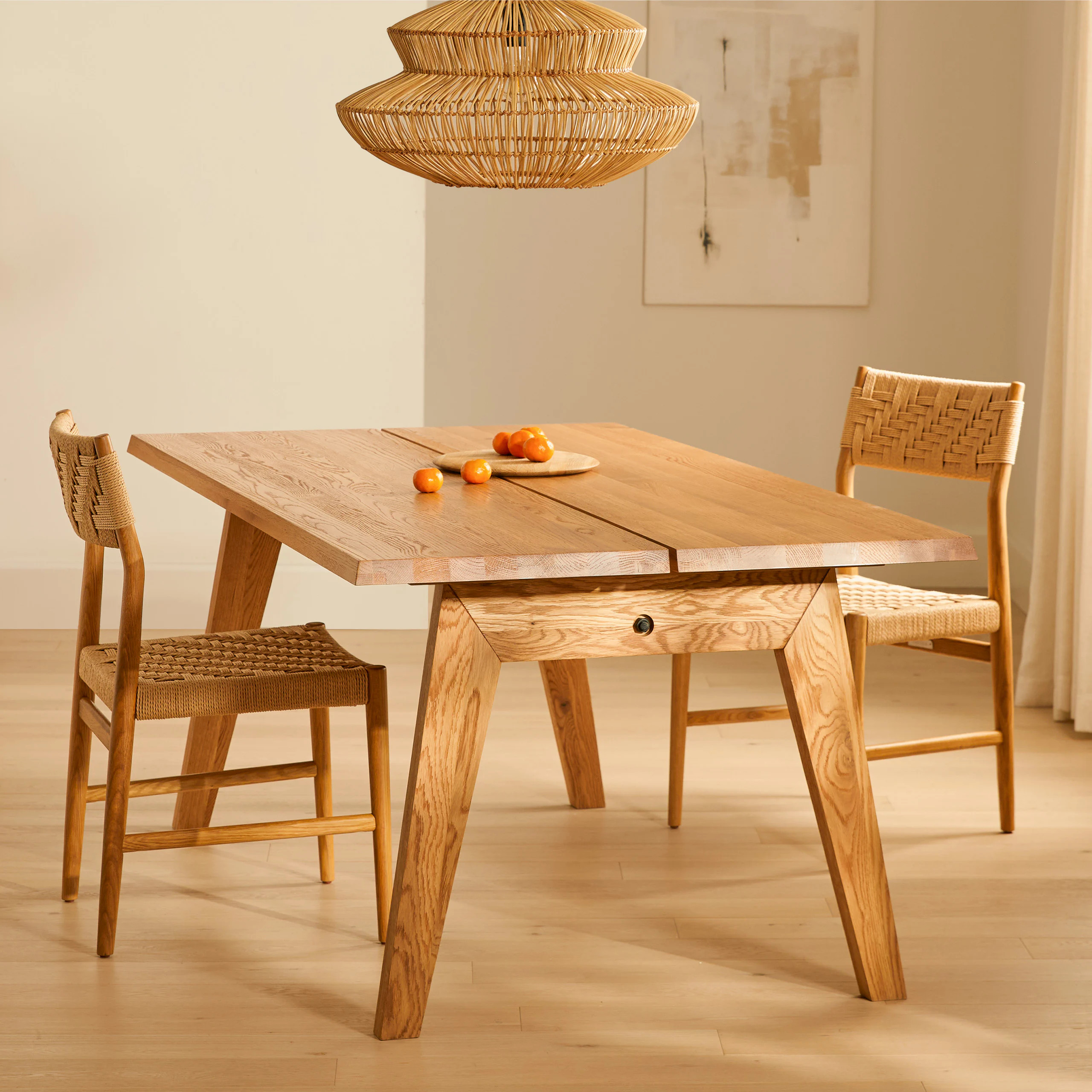 Madera 71" Solid Wood Dining Table - Oak | Article