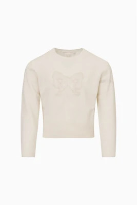 Tween Zolee Lace Bow Pullover COZY IVORY / M | LoveShackFancy