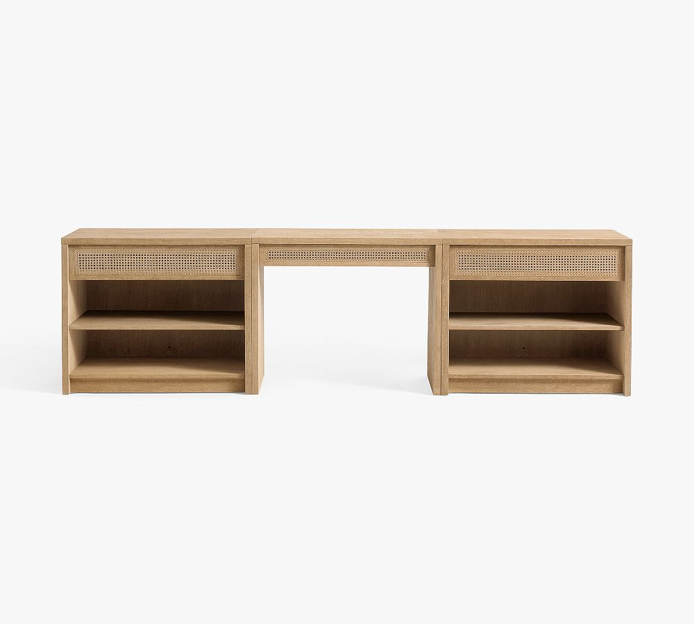 Marina Cane Storage Desk (126") | Pottery Barn (US)