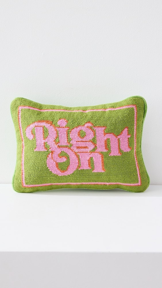 Jonathan Adler Us Kit Right On Needlepoint Pillow - 9" X 12" | Shopbop | Shopbop