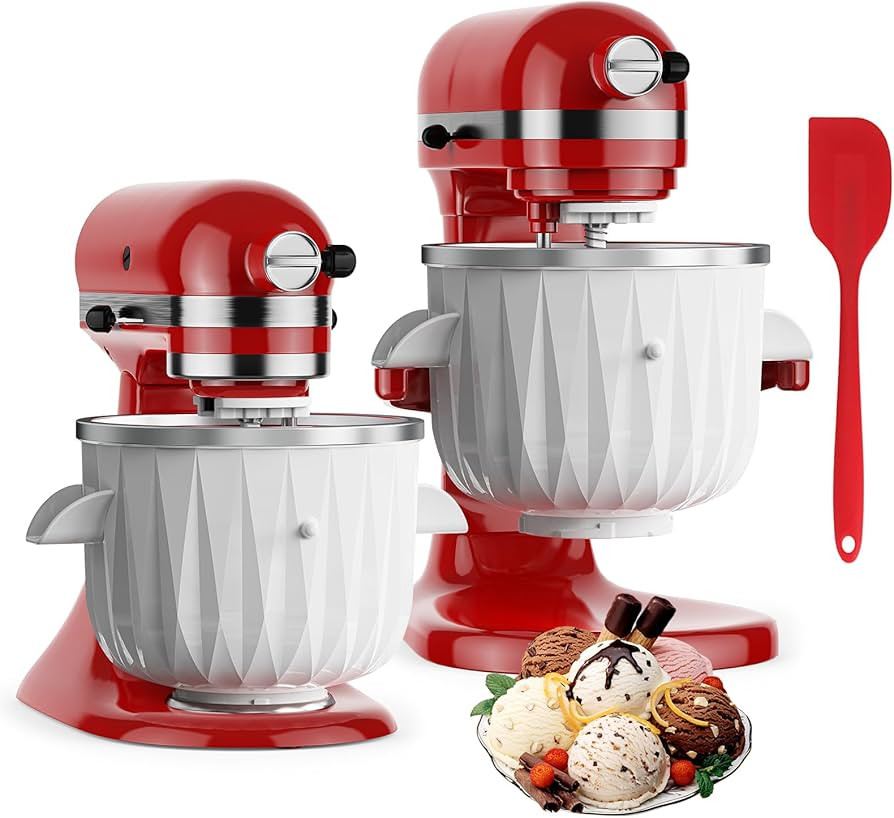 Ice Cream Attachment for Kitchenaid - 2 Quart Frozen Ice Cream & Sorbet Gelato Maker for Kitchen... | Amazon (US)