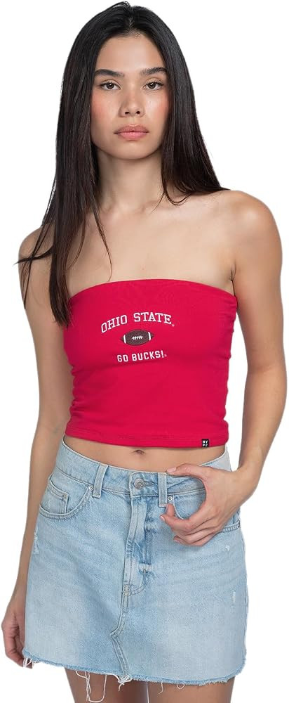 Hype & Vice Women's University Apparel, Strapless Tube Top, Game Day Wear | Amazon (US)