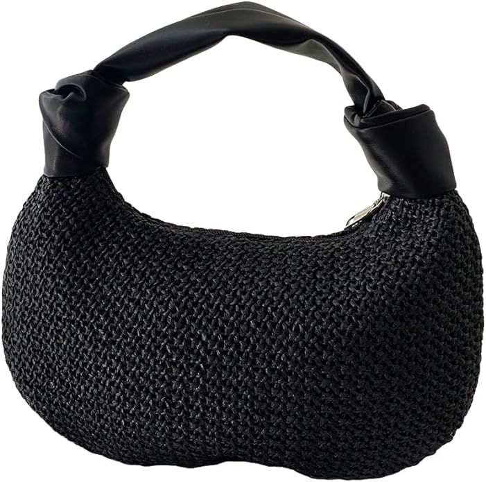 SweatyRocks Women's Medium Zipper Hobo Tote Bag Braided Top Handle Bags | Amazon (US)