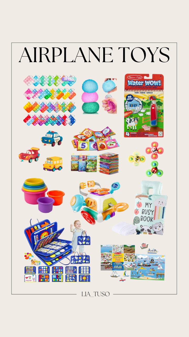 Airplane Toys || Toddler Busy Board Montessori Toys || The Peanutshell Busy Book – Interactive Book Toys for Infants & Toddlers || Busy Board, Montessori Toys || Melissa & Doug Water Wow! On The Farm - Stocking Stuffers || Dr.Rapeti Soft Cloth Books Baby Books Bath Books 6-Pack for Baby Infant Toddler

#AirplaneToys #TravelWithKids
#BusyLittleTraveler 

 #LTKTravel #LTKBaby #LTKKids