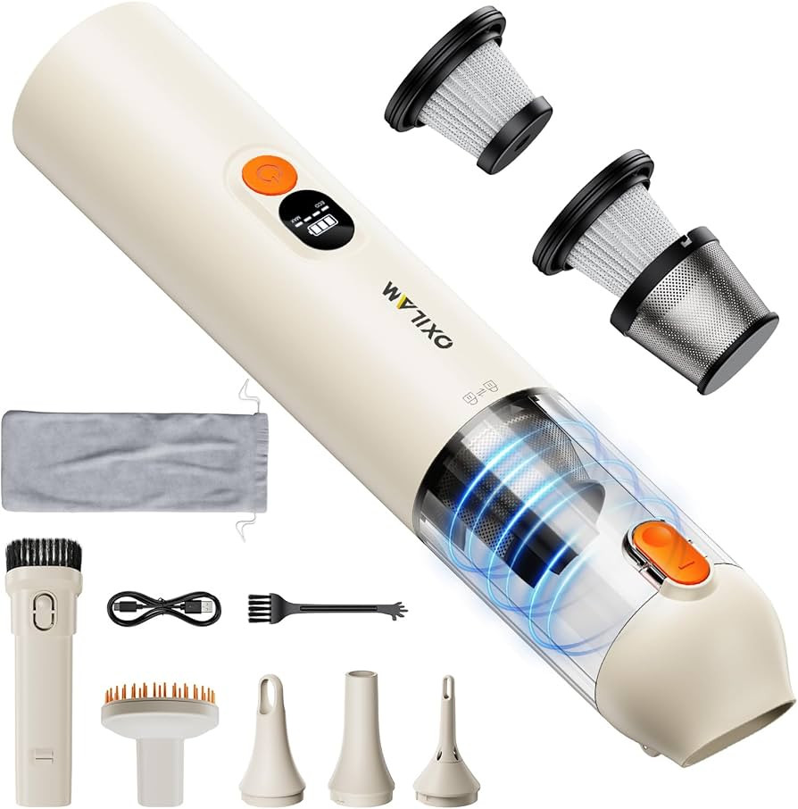 OXILAM Car Vacuum Handheld Vacuum Portable Cordless-14000PA High Power, Blow & Suction 2 in 1, Up... | Amazon (US)