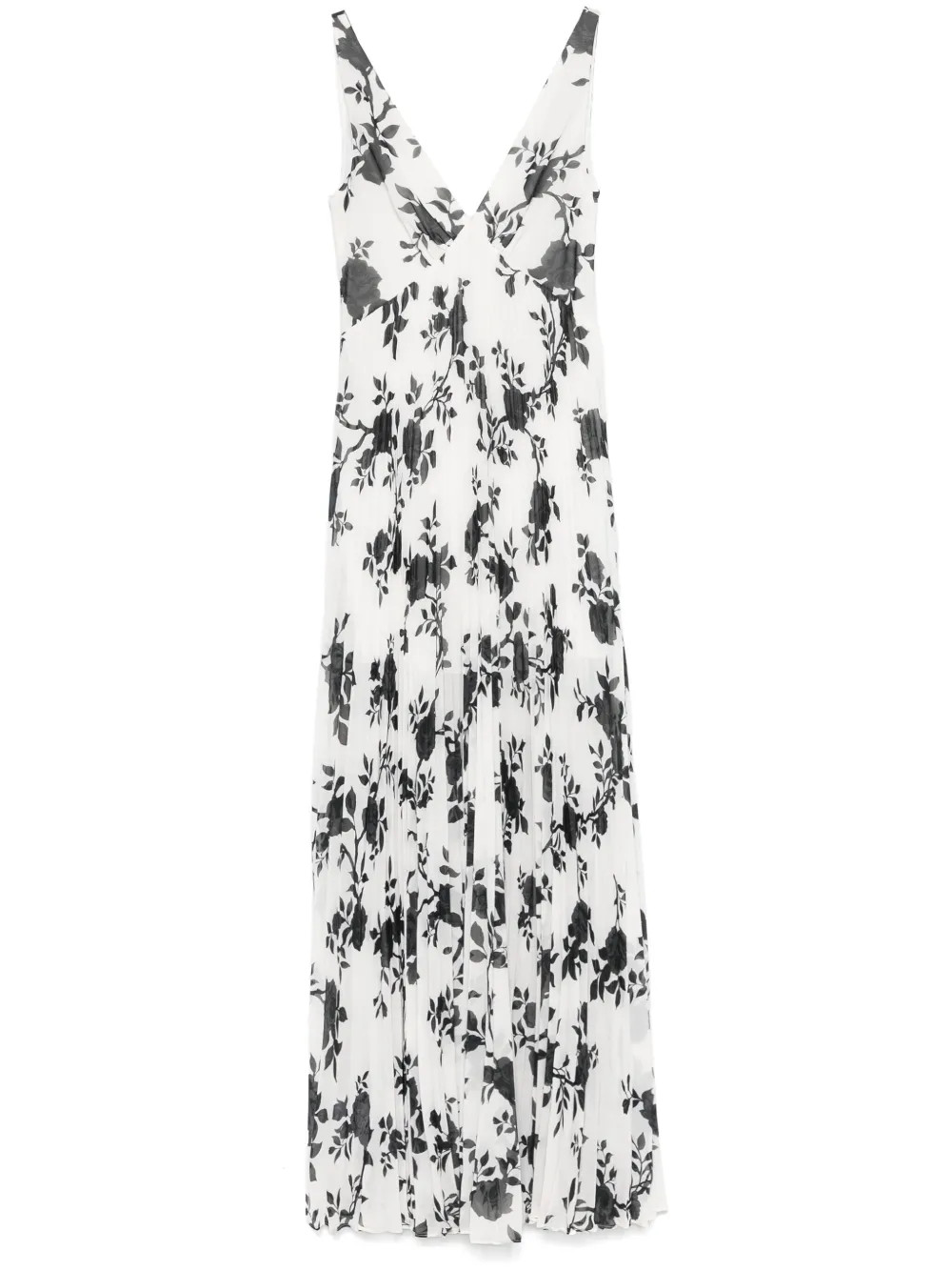 Self-Portrait floral-print Chiffon Maxi Dress | White | FARFETCH UK | Farfetch Global
