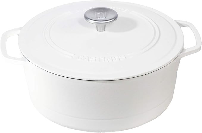 Marquette Castings 4 qt. Cast Iron Dutch Oven (Matte White) | Amazon (US)