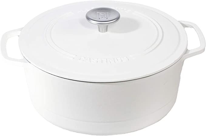 Marquette Castings 4 qt. Cast Iron Dutch Oven (Matte White) | Amazon (US)