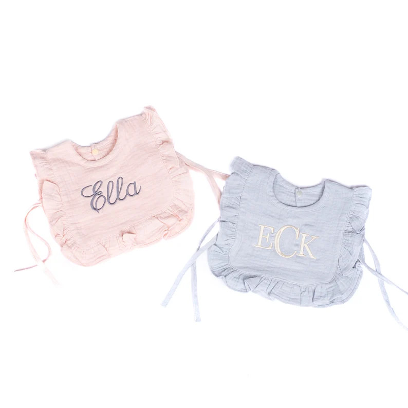 Personalized Baby Bibs Personalized Gift for Baby Girls Monogram Baby Bib New Baby Girl Gift Baby... | Etsy (US)