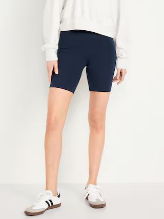 High-Waisted Biker Shorts -- 8-inch inseam | Old Navy (US)