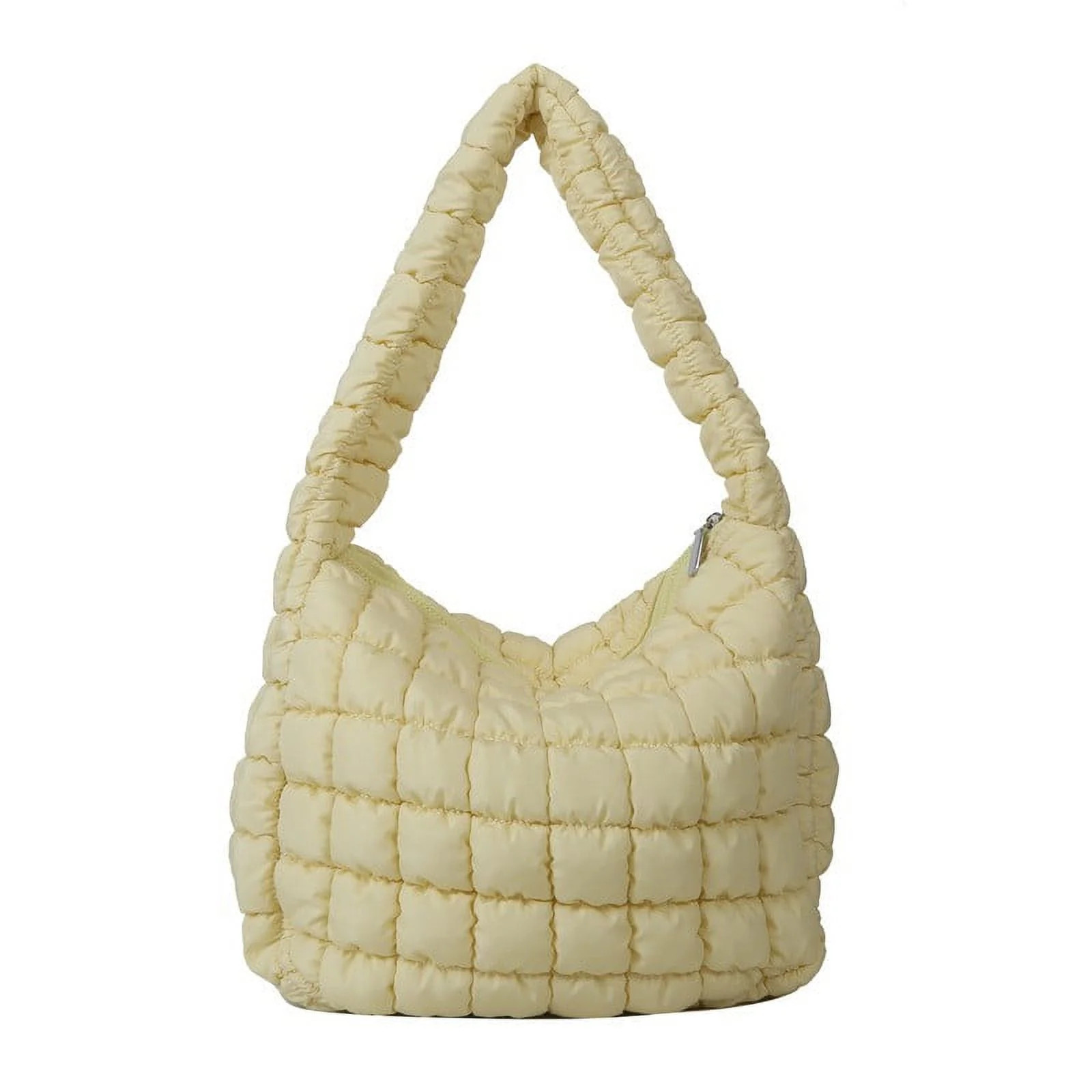 XMMSWDLA Tote Bag Women Quilted Large Shoulder Bags Puffy Bubble Pleated Purse Nylon Padding Clou... | Walmart (US)