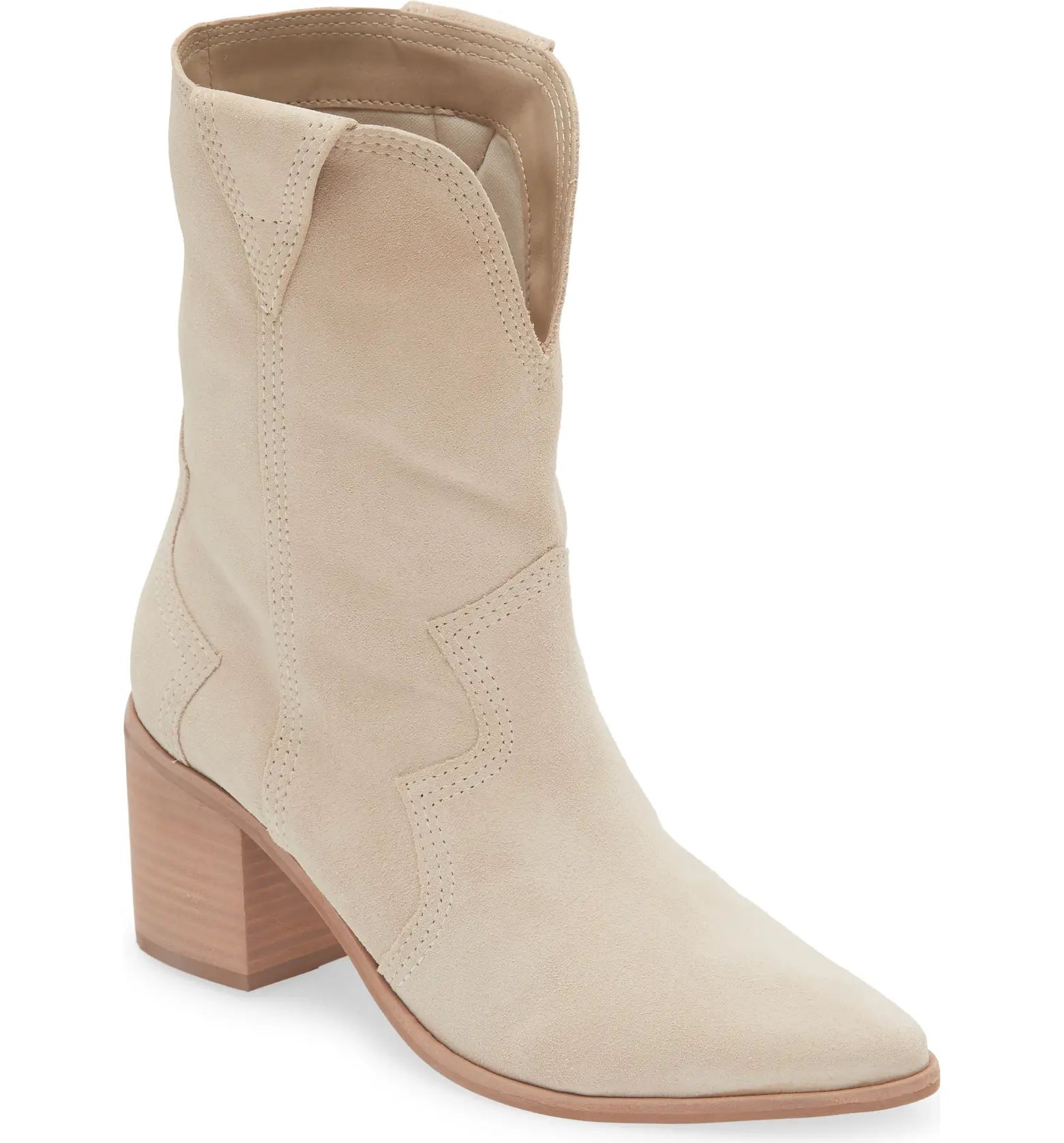 Porto Block Heel Cowboy Bootie (Women) | Nordstrom