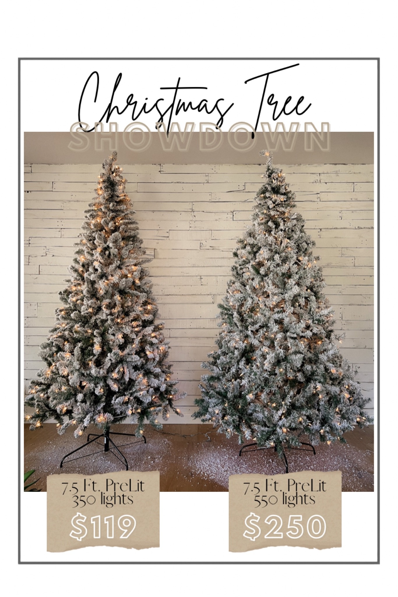 Which one you picking.  
One is a little more full but the $119 one is beautiful as well 

#LTKhome #LTKHoliday #LTKSeasonal