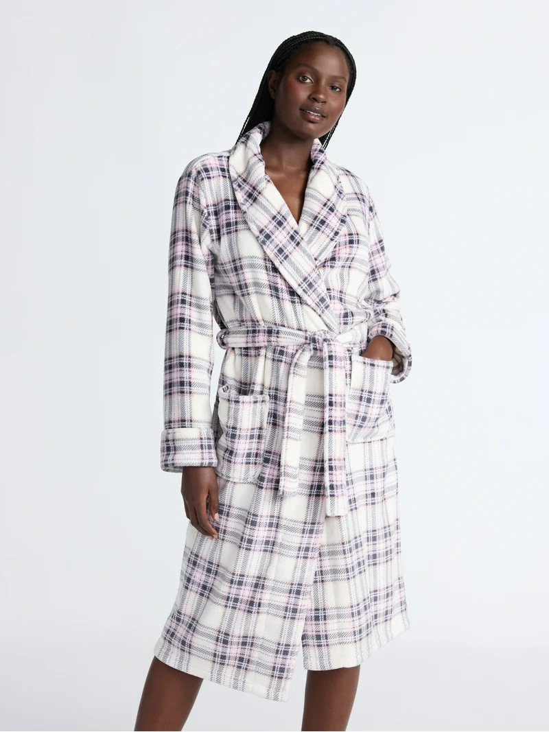 Joyspun Women's Plush Robe, Sizes S-3X | Walmart (US)