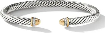 Cable Classics Bracelet with 18K Gold Domes & Diamonds, 5mm | Nordstrom
