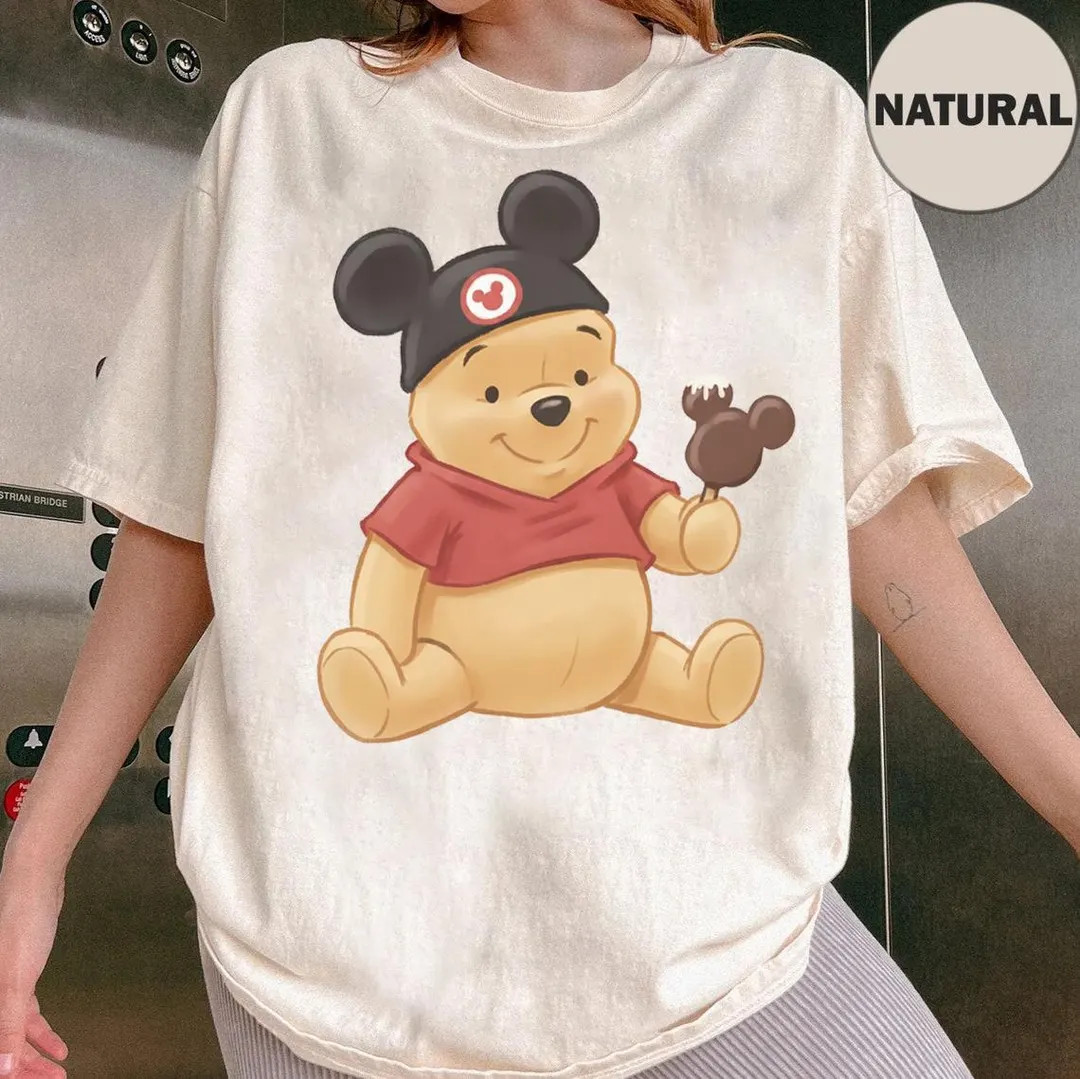 Vintage Disney Winnie The Pooh Teddy Winnie The Pooh Shirt, Pooh Mickey Ears Watercolor Shirt, Gr... | Etsy (US)