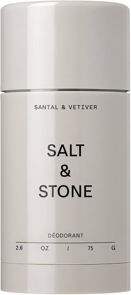 Salt & Stone Aluminum-Free Deodorant, Women & Men Santal & Vetiver 2.6 oz | Amazon (US)
