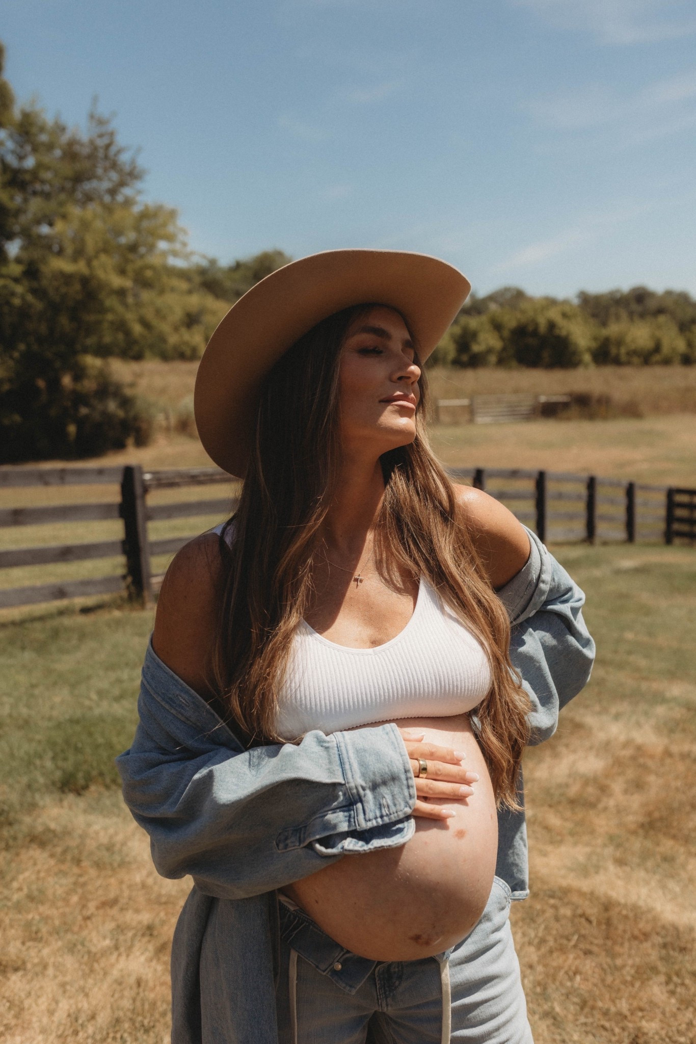 Nashville maternity photos. Country western style for pregnancy photography. Outfit on sale!

#LTKFamily #LTKStyleTip #LTKBump