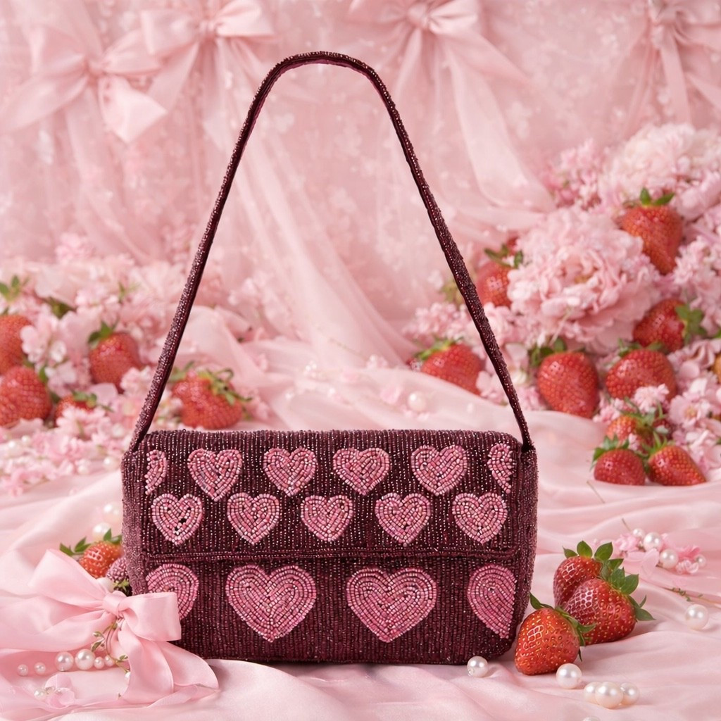 Heart-eye emoji energy 💗 This beaded heart bag is ON CLEARANCE and honestly made for Valentine’s Day. The beaded bag trend is everywhere right now, and this one nails that romantic, feminine vibe without trying too hard. Perfect for date night, Galentine’s, or adding a little love to an everyday outfit. If you’ve been wanting to try the beaded handbag trend, this is such a good find. 💌🍓

#ValentinesDayStyle #BeadedBag #BeadedBagTrend #HeartBag #ValentinesDayOutfit #DateNightStyle #GalentinesDay #ClearanceFinds #LTKSale #LTKFinds #FeminineStyle #RomanticStyle #StrawberryGirl #BalletcoreVibes #AccessoryTrends

#LTKFindsUnder100 #LTKSeasonal #LTKFindsUnder50