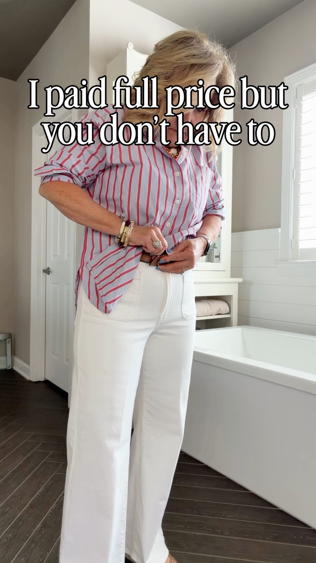 Madewell sale use code LTK20 White jeans size 29 short
Blouse I size down to a small. Several colors available!

#LTKxMadewell #LTKSaleAlert #LTKOver40