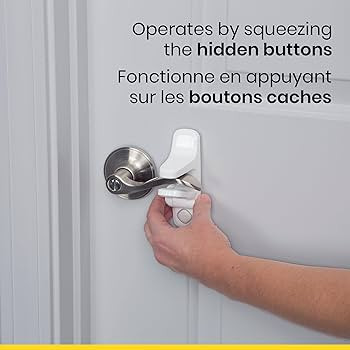 Safety 1st OutSmart Child Proof Door Lever Lock, White, 1 Count | Amazon (US)