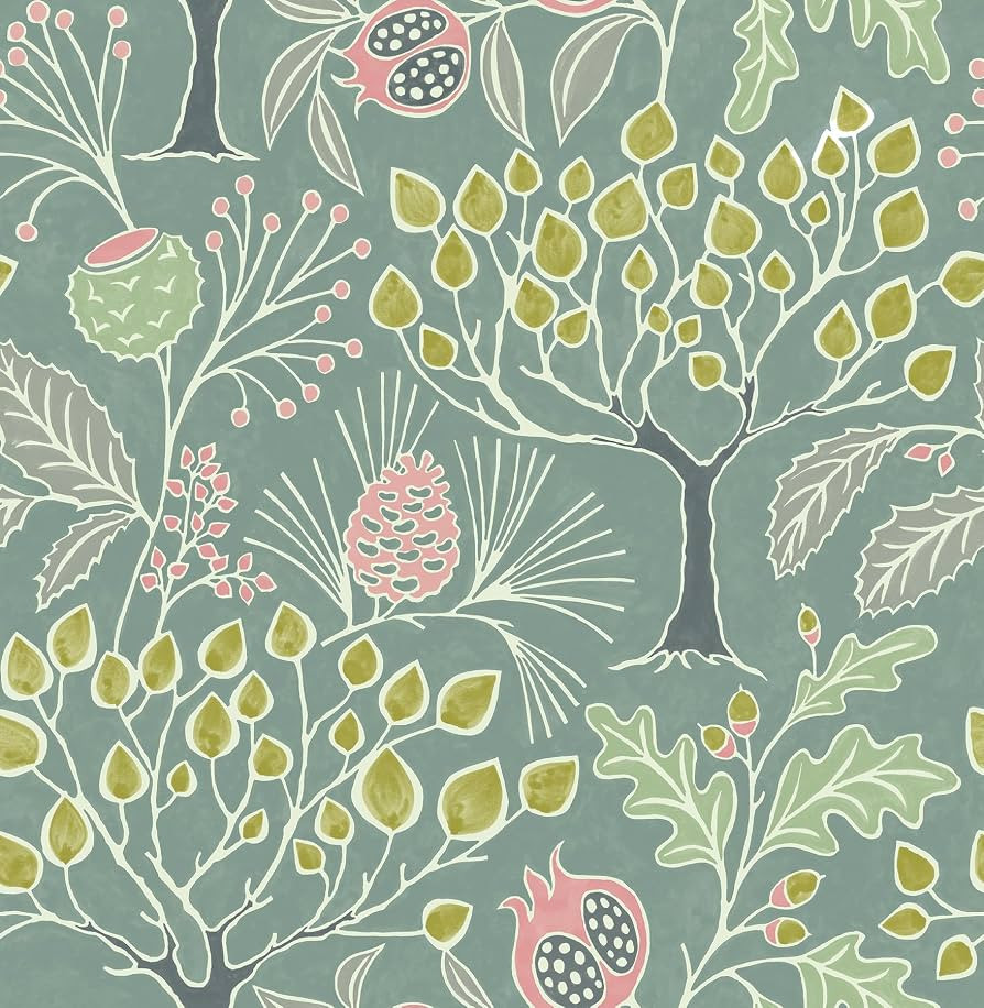 Wall Pops Green Groovy Garden Peel & Stick Wallpaper | Amazon (US)