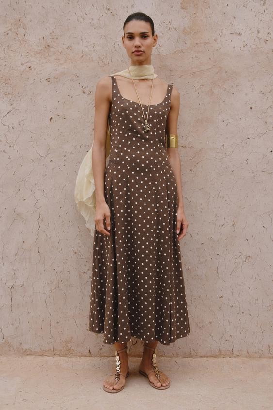 POLKA DOT MIDI DRESS | Zara UK