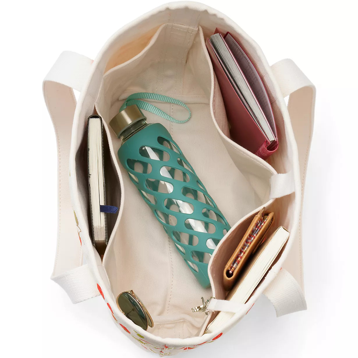 Medium Print 5 Pocket Open Top Canvas Tote Bag | Lands' End (US)