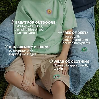 Cliganic Mosquito Repellent Stickers (90 Pack) - Animal Patches for Kids, Natural DEET-Free, Esse... | Amazon (US)