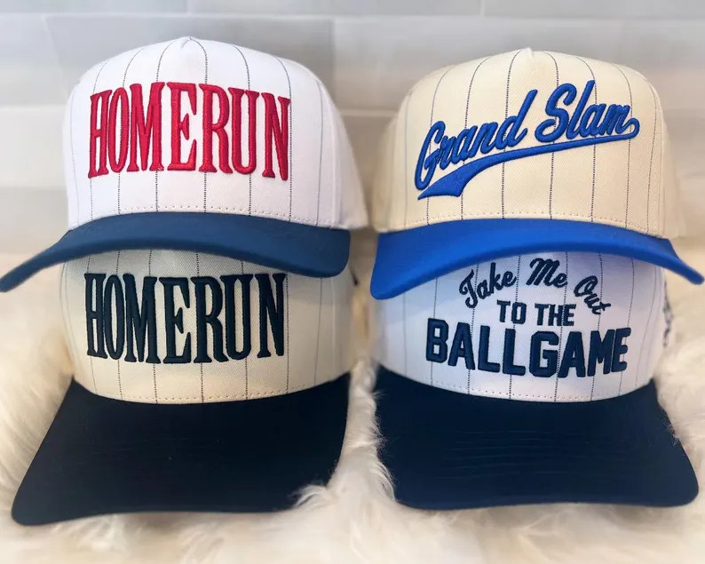 Embroidered Baseball Hat / Snap Back Hat / HOMERUN Hat / Funny Baseball Hats/ Baseball Mom - Etsy | Etsy (US)