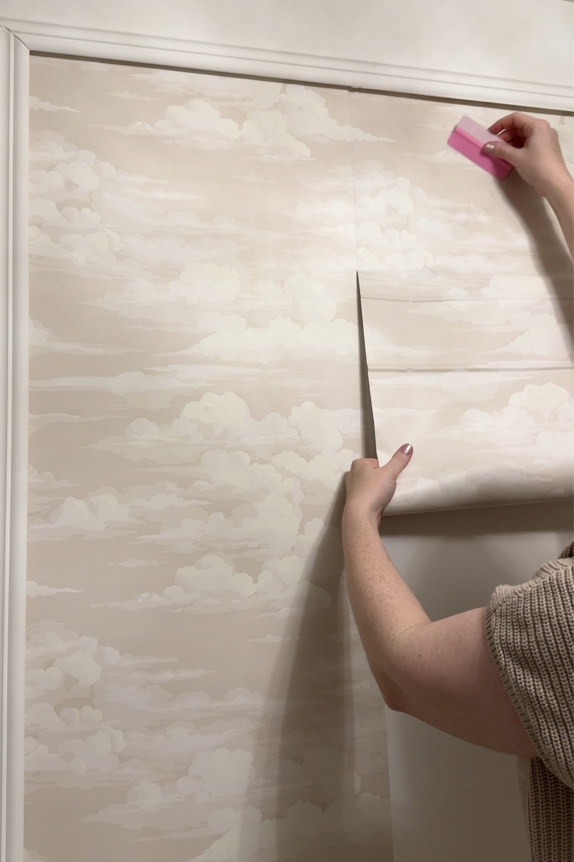 Neutral cloud wallpaper nursery , cloud theme, neutral nursery 

#LTKBaby #LTKHome #LTKKids