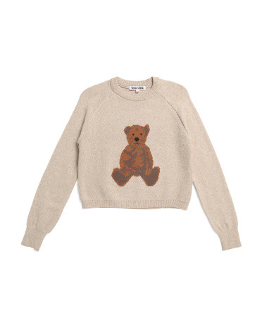 Big Girls Jacquard Bear Sweater | Marshalls