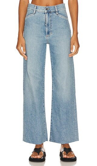 Favorite Daughter The Mischa Jean in Blue. - size 25 (also in 24, 26, 27, 28, 29, 30, 31) | Revolve Clothing (Global)