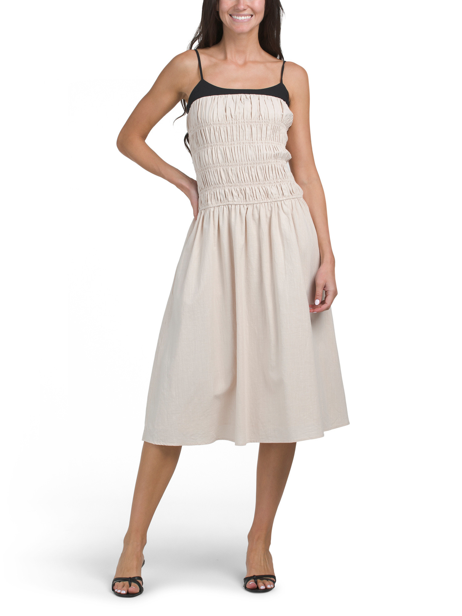 Smocked Midi Dress | TJ Maxx