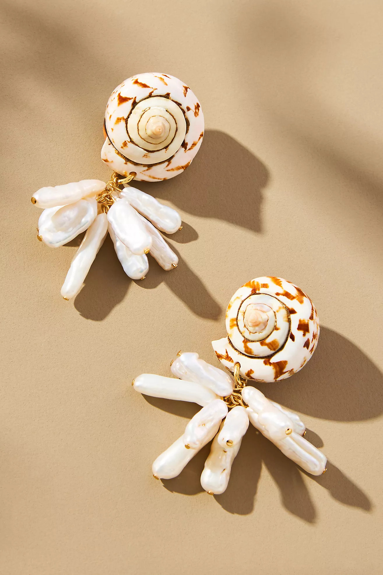 Mignonne Gavigan Shell Pearl Drop Earrings | Anthropologie (US)