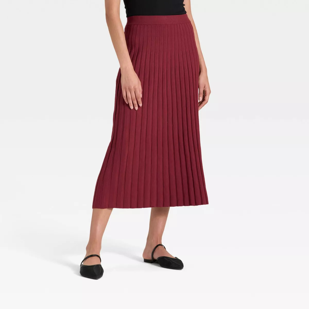Women's Ribbed Mini Sweater Skirt - A New Day™ | Target
