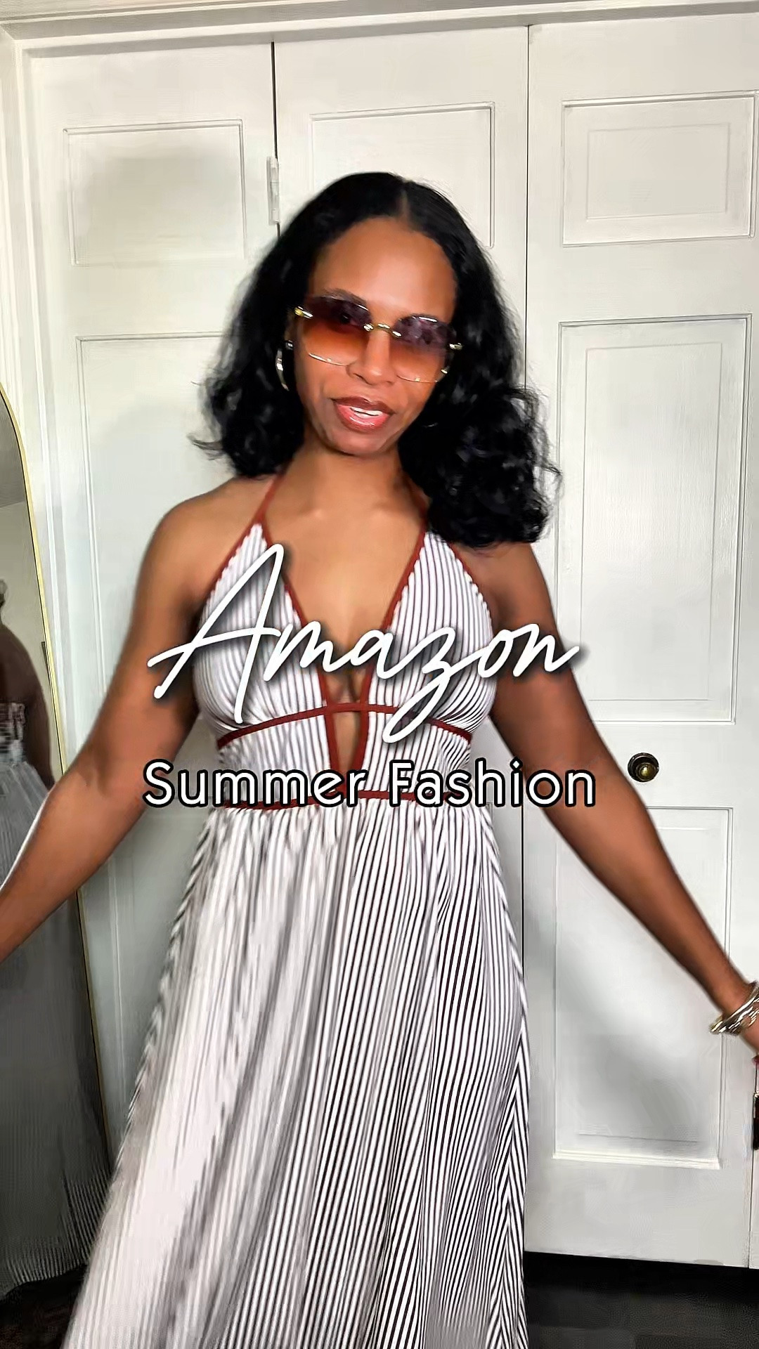 Amazon deep v halter dress for summer fashion

#LTKootd #LTKgrwm