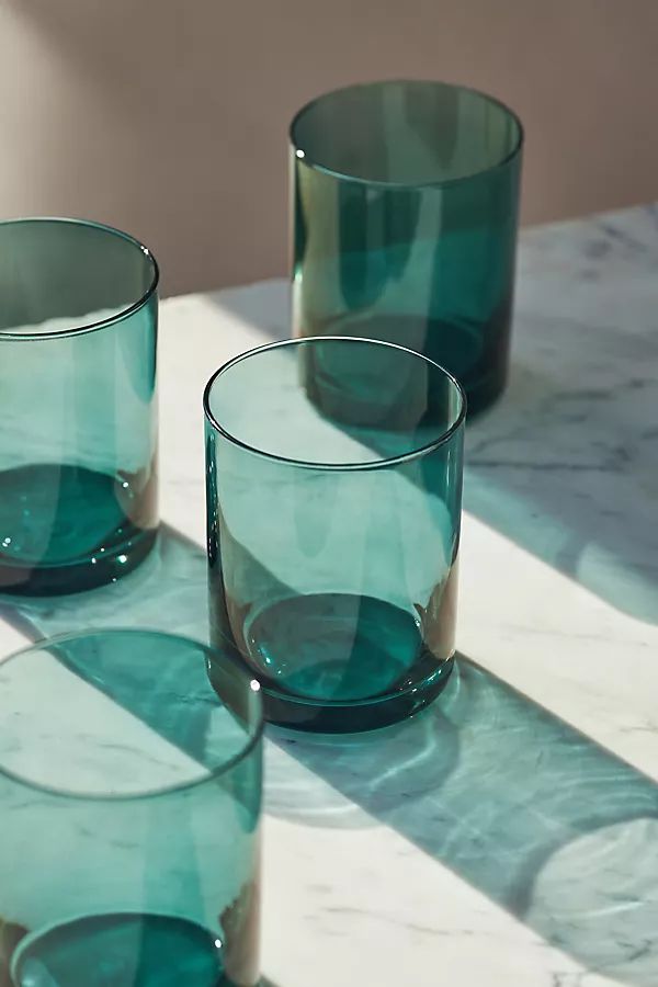 Morgan Double Old Fashioned Glasses, Set of 4 | Anthropologie (US)