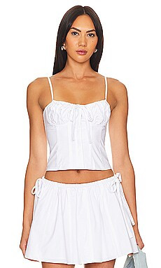 Lovers and Friends Maci Top in Bright White from Revolve.com | Revolve Clothing (Global)