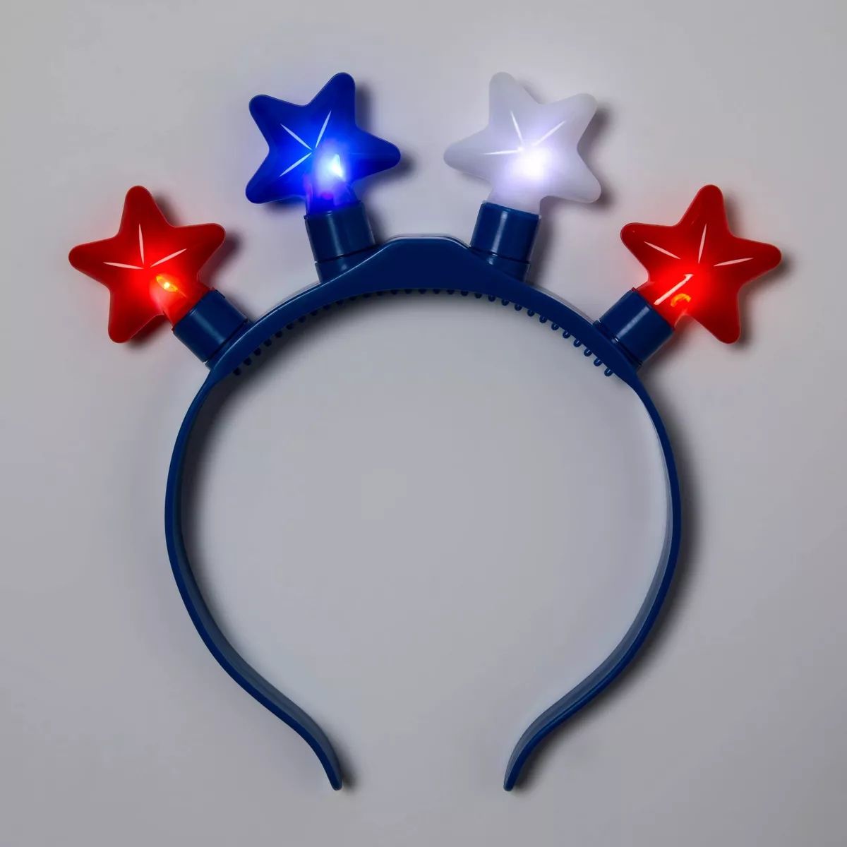 Light-up Headband Red White & Blue Stars - Sun Squad™ | Target