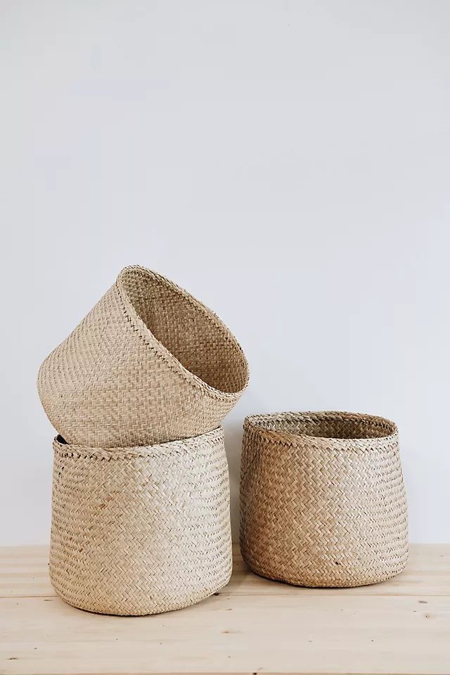 Connected Goods Birdie Floor Basket | Anthropologie (US)