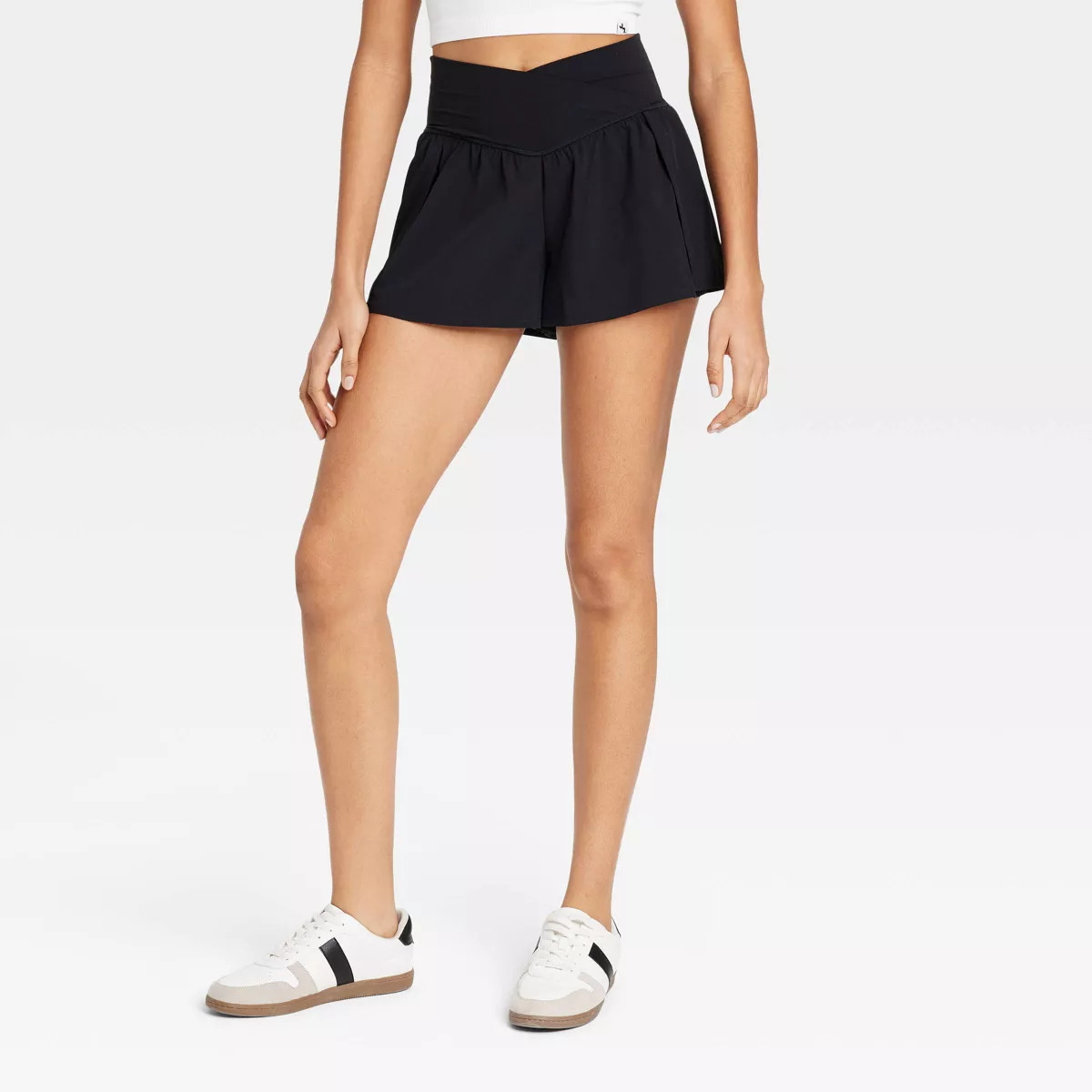 Women's Crossover Waistband High Rise Woven Shorts - JoyLab™ | Target