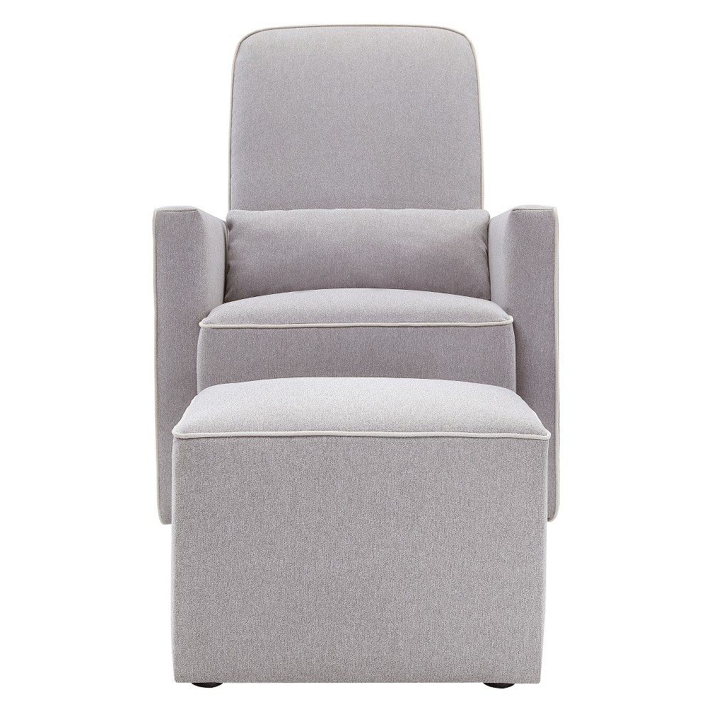 DaVinci Olive Glider and Ottoman - Gray/Cream | Target
