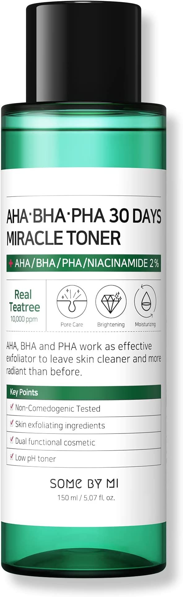 SOME BY MI AHA BHA PHA 30 Days Miracle Toner / 5.07Oz, 150ml / Made from Tea Tree Leaf Water for ... | Amazon (US)