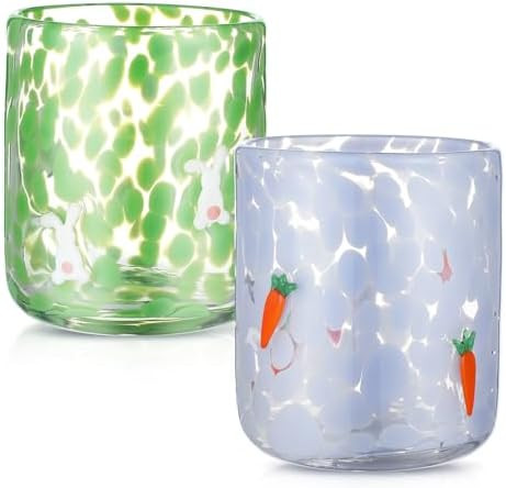 Icon Juice Glasses, 14oz Stemless Wine Drinking Juice Glass Cup for Valentine Party Supplies Gift... | Amazon (US)